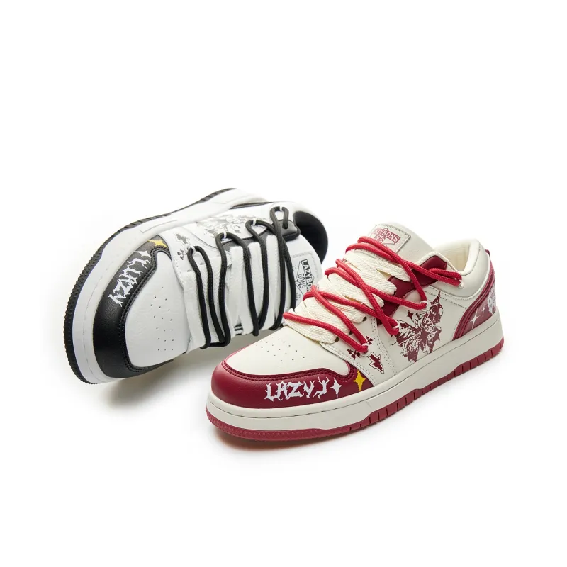 LAZY BONS Abrasion Resistant Breathable Low Top Skateboard Shoes Unisex-33