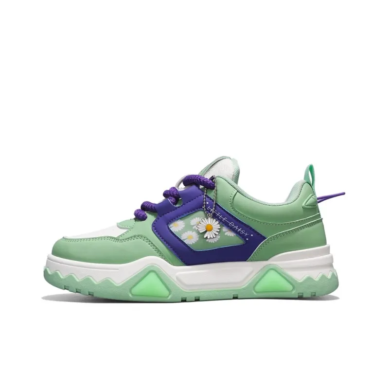 Little Daisy Small Daisy Height Increasing Abrasion Resistant Breathable Slip Resistant Low Top Skateboard Shoes Men's-7