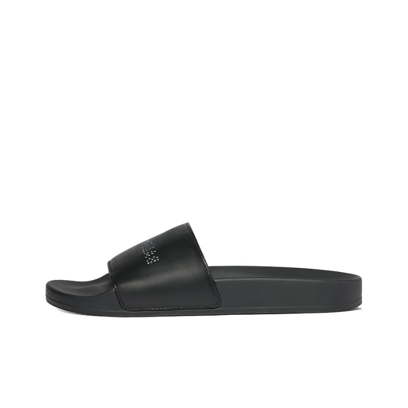 Balenciaga Rhinestone-logo Pool Slides-0