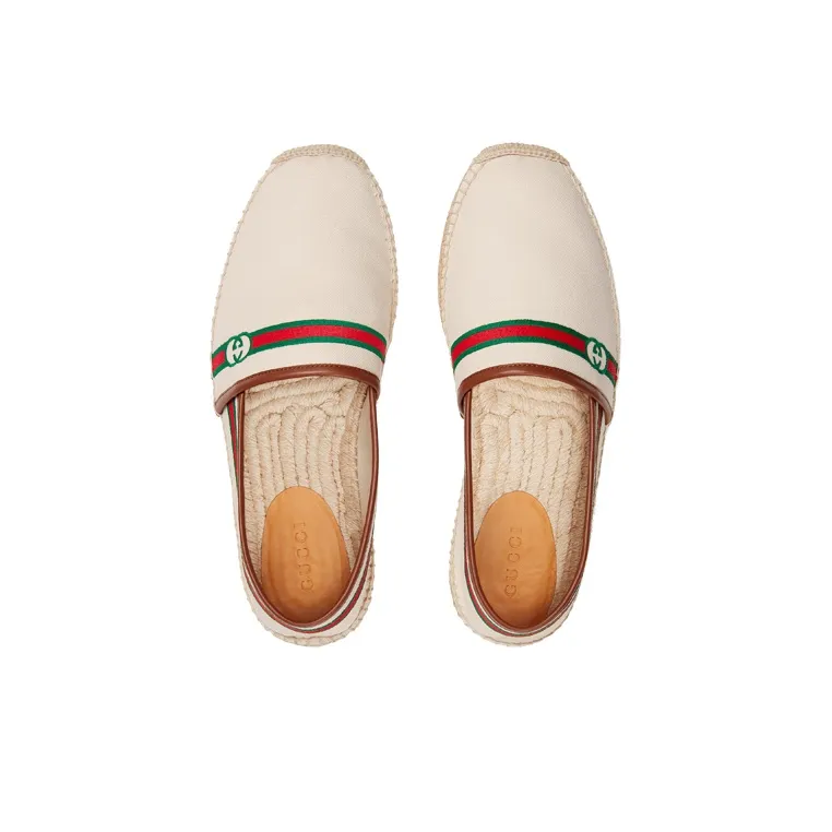 GUCCI Interlocking G Espadrilles Beige Women's-3