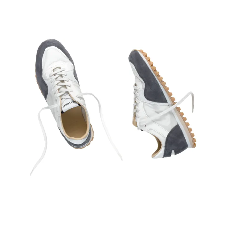 SPALWART Marathon Trail Slip Resistant Low Top Casual Shoes Unisex Gray White-3