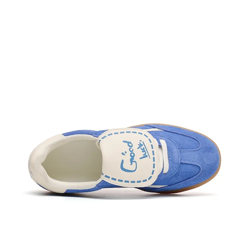 MASONONCE German Army Trainers Low Top Skateboard Shoes Unisex Blue-2