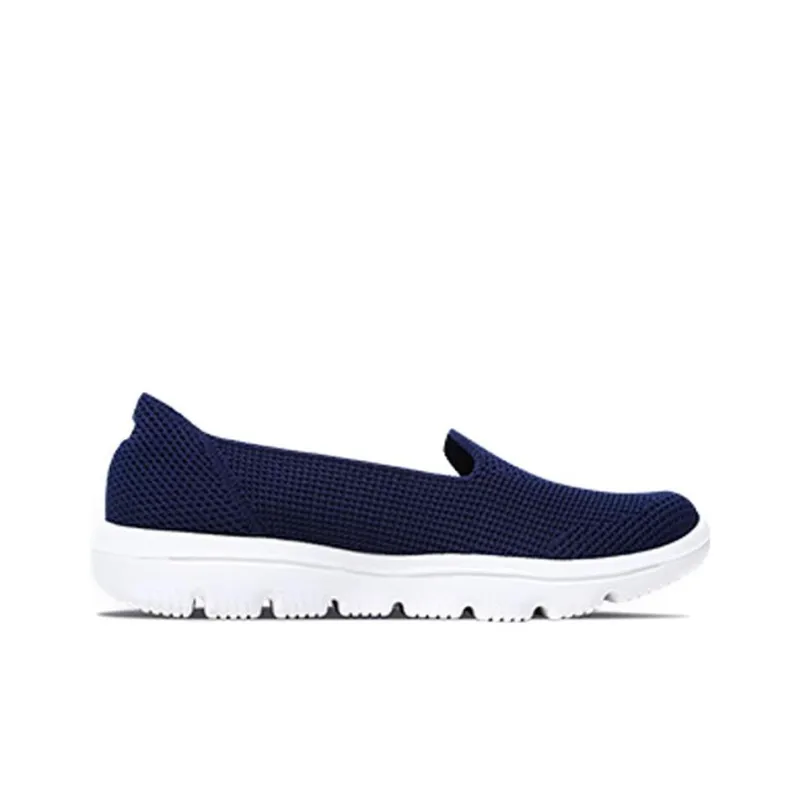 Skechers Goga Mat Cushioned Slip-Resistant Low-Top Sports Casual Shoes Women's Marine Blue-1