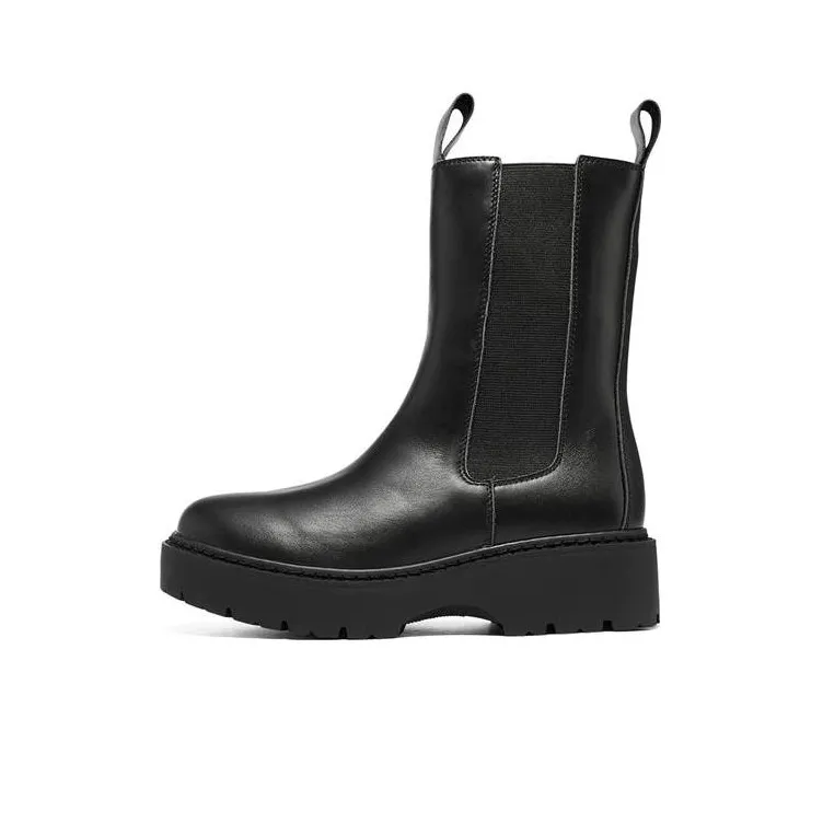 Skechers Mid Top Slip On 'Black' Women's-0