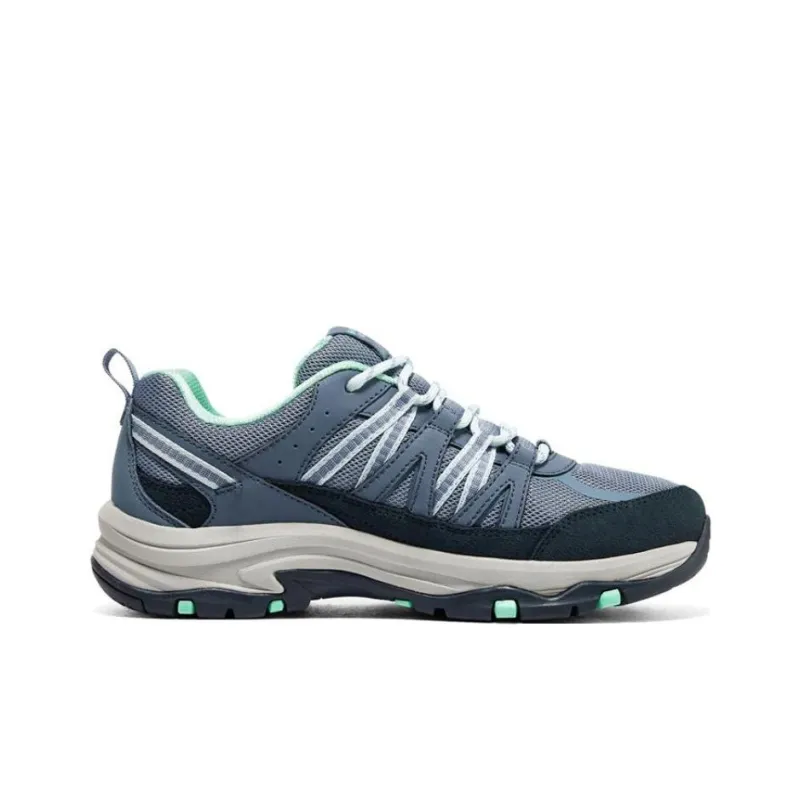 Skechers Trego Cushioning Anti Slip And Wear Resistant Low Top Casual Shoes Women's Gray Blue-1