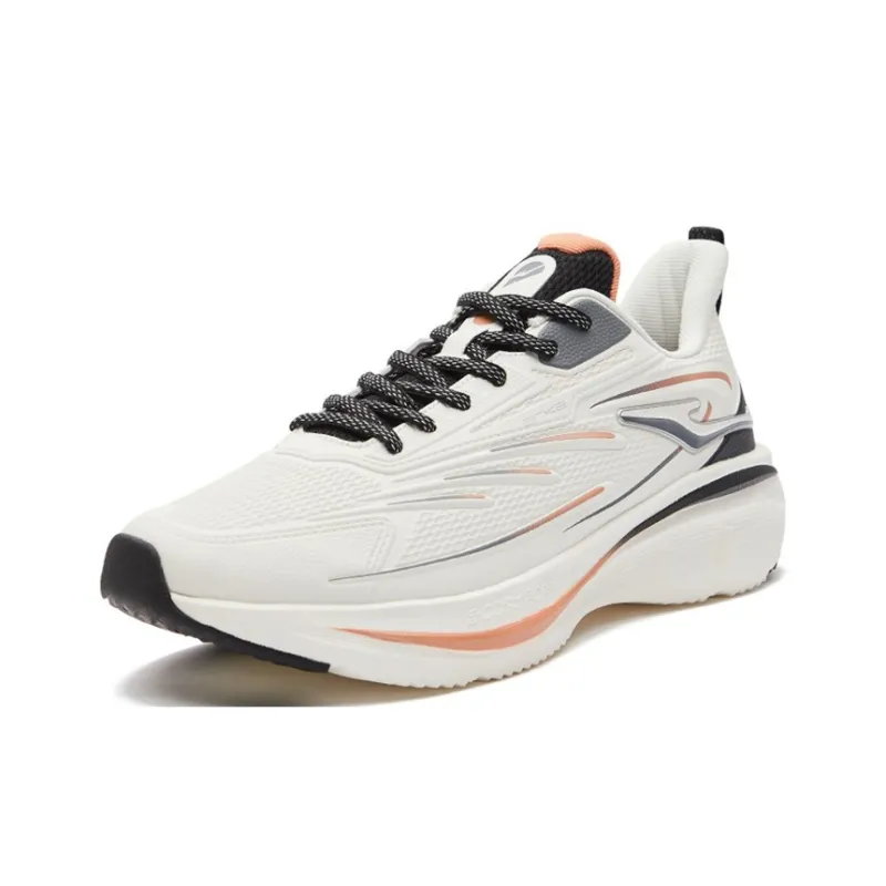 Erke Shock Absorbers With Slip Resistant And Abrasion Resistant Properties Low Top Running Shoes Men's White Orange-1