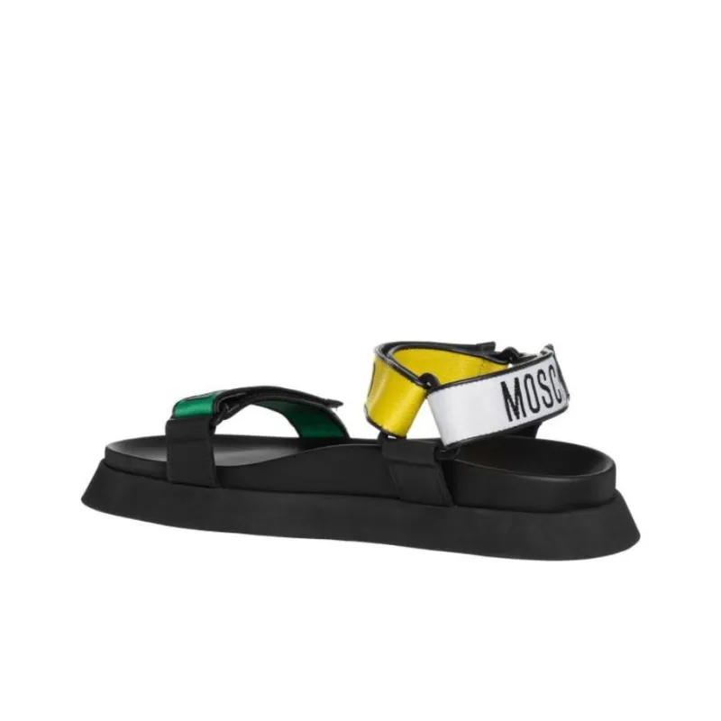 MOSCHINO Strap Sandals Men's Black-3