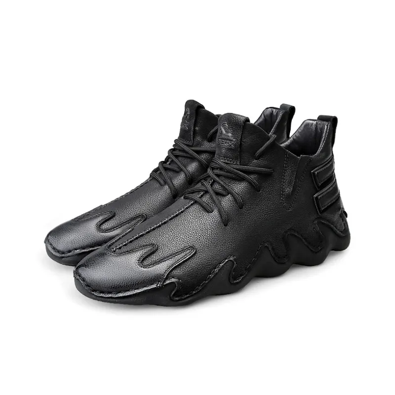 BECK Men's Casual Shoes Men Low Top Black/Khaki-7