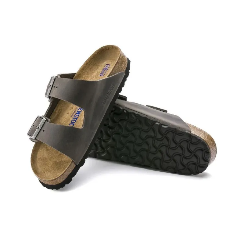 Birkenstock Slide Slippers Unisex Iron Gray Regular-4