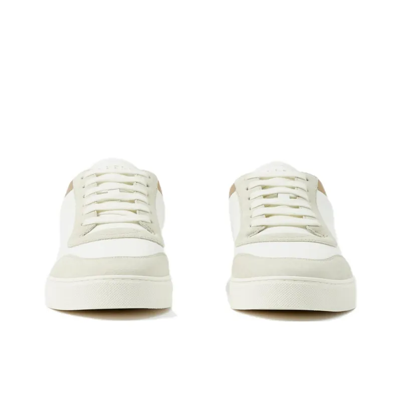 Burberry Check Panelled Sneakers 'Natural White Archive Beige'-2