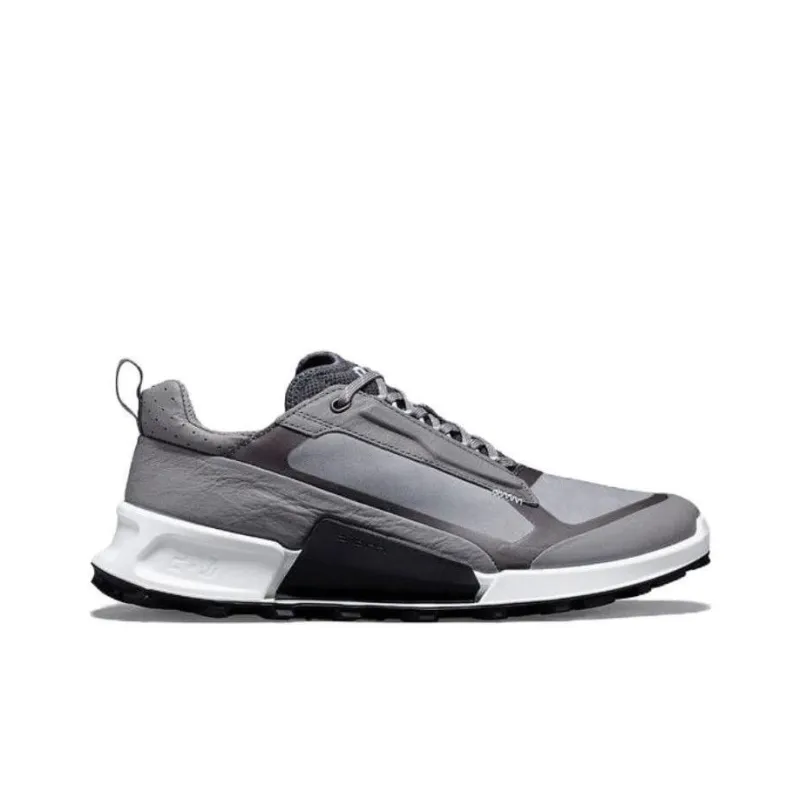 Ecco Cushioned Slip Resistant Low Top Casual Shoes Men's Iron Gray-1