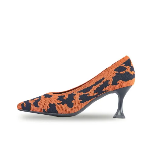 MALOVE MZ High Heels Women's Orange Blue