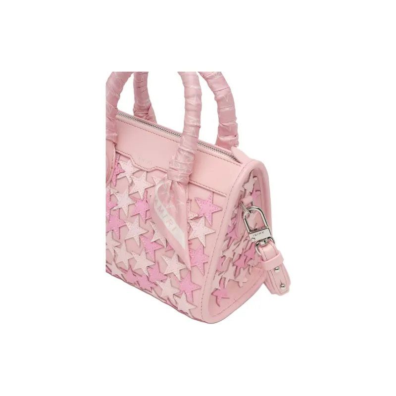 AMIRI Leather Shoulder Bag Crossbody Bag Handbag Women's Pink-3