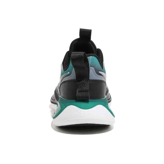 HUANQIU Anti Slip Wear Resistant Low Top Sports Casual Shoes Men's Gray Green-3
