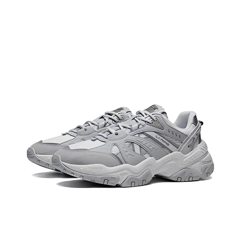 LiNing New Route 2.0 Anti Slip Wear Resistant Low Top Sports Casual Shoes Light Lime-2