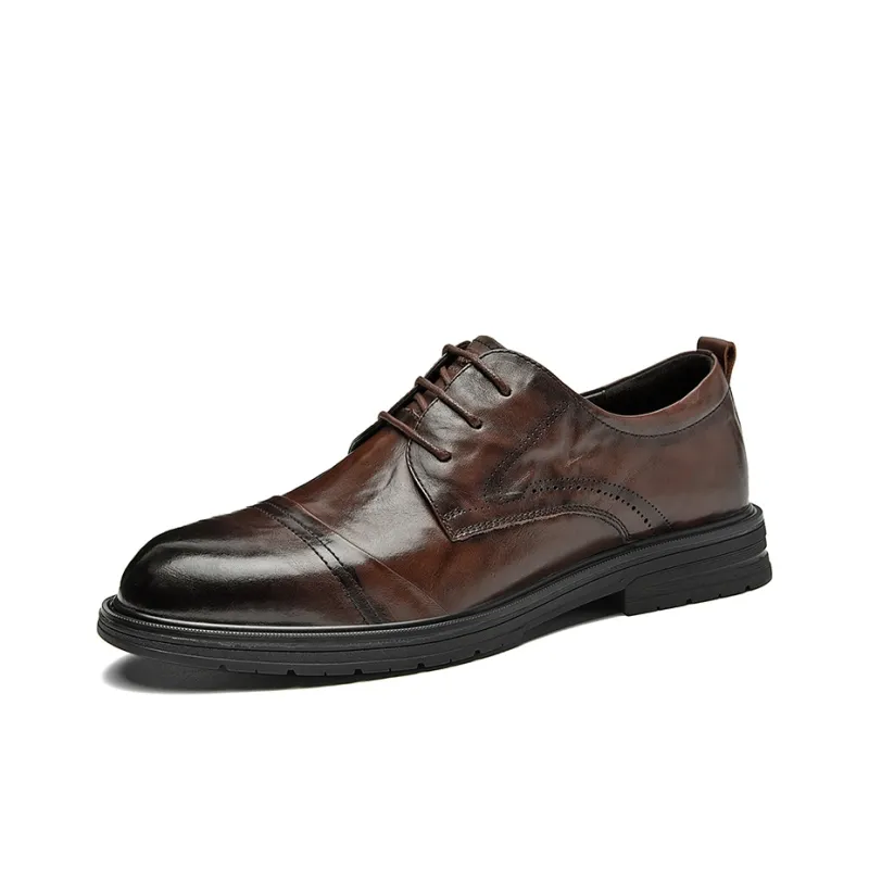 SEPTWOLVES Brock Leather Shoes Dress Shoes Men's Black-8