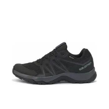 SALOMON Warra GoreTe Abrasion Resistant Low Top Outdoor Shoes Unisex Black