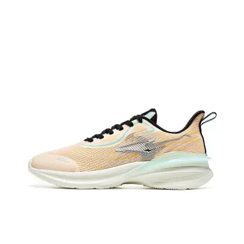 Erke Cushioning Anti Slip And Wear Resistant Low Top Running Shoes Men's Orange White Blue