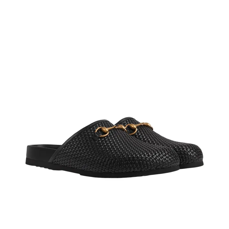GUCCI Closed Toe Slippers Men's Black-1