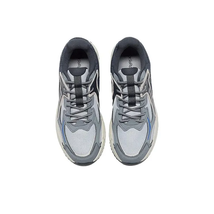 XTEP Cushioning Anti Slip And Wear Resistant Low Top Running Shoes Men's Moonlight Gray-3
