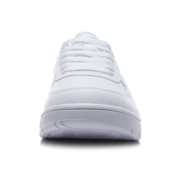 LiNing Slip Resistant Cushioning Low Top Skateboard Shoes Men's White-3