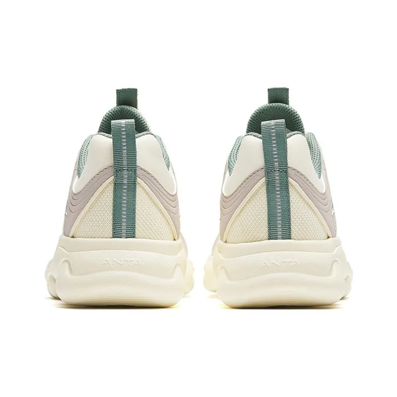 Anta Slip Resistant Low Top Running Shoes Men's Ivory-3