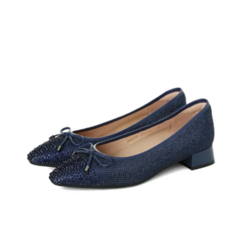 KADINA Women's Casual Shoes Women's Low Top Navy Blue/Apricot Pink-1
