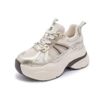 Shangjinni Lightweight Height Increasing Mid-Top Chunky Sneakers Women's