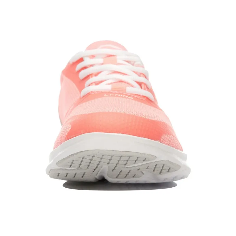 LINING Running Shoes Women's Low-Top Peach Red/White-3