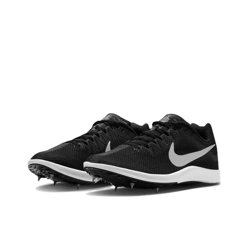Nike Air Zoom Rival Distance Spikes 'Black Metallic Silver'-2