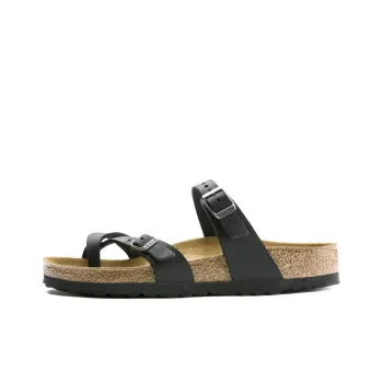 Birkenstock Mayari Natural Leather Oiled 'Black' Women's
