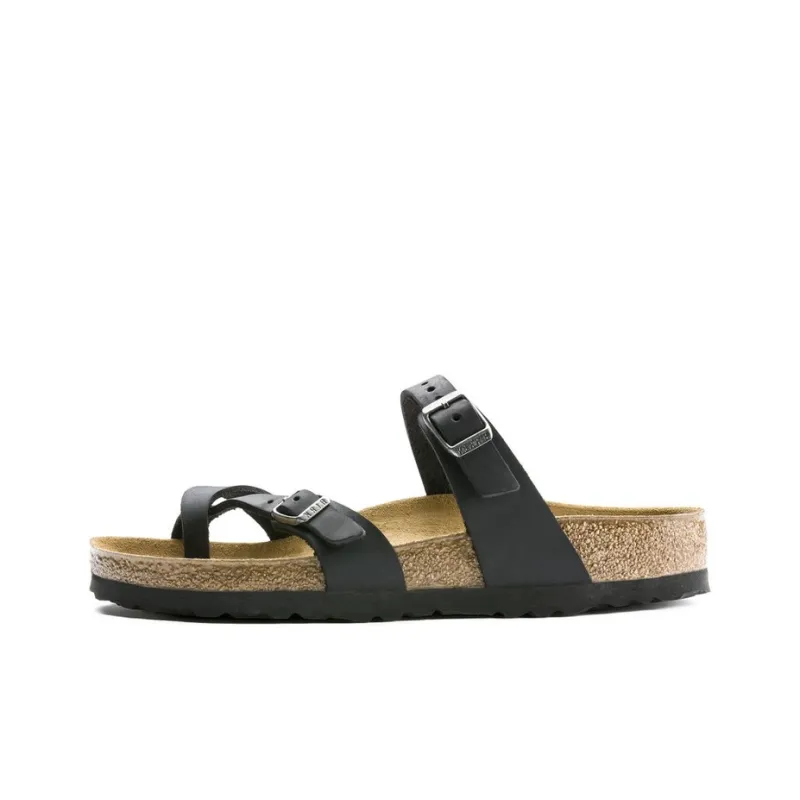 Birkenstock Mayari Natural Leather Oiled 'Black' Women's-0