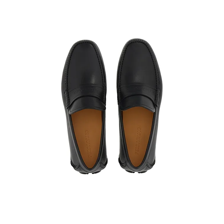 FERRAGAMO Slip on Leather Loafers-2