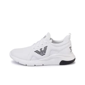 EMPORIO ARMANI EA7 Low Top Sports Casual Shoes Unisex White Black