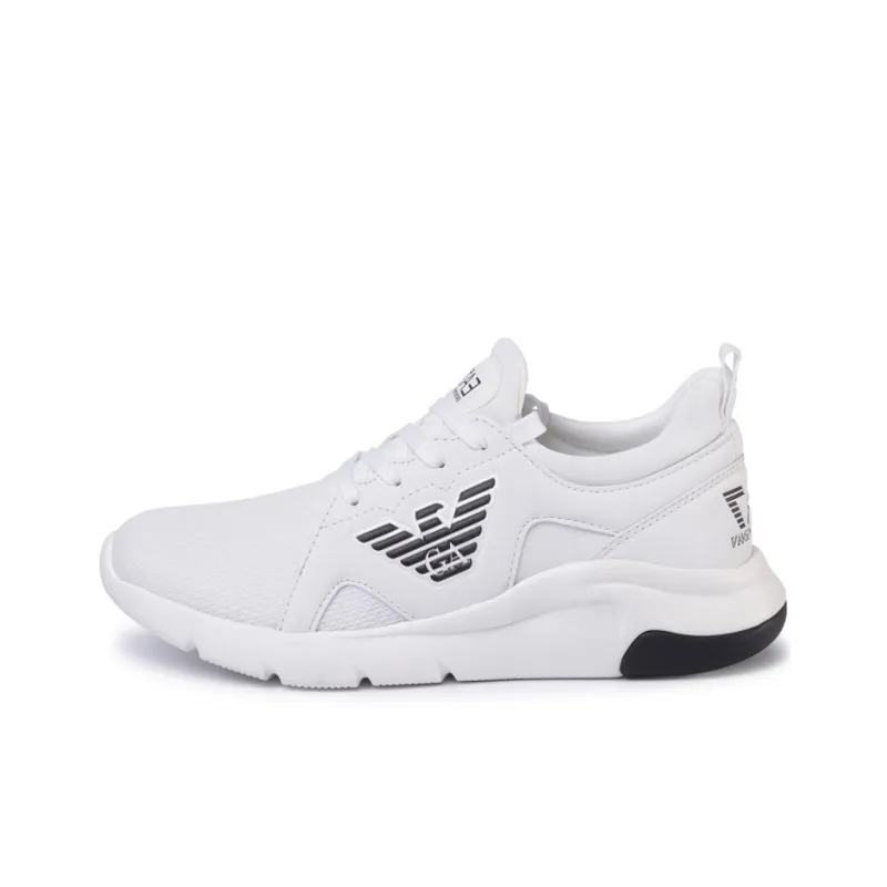 EMPORIO ARMANI EA7 Low Top Sports Casual Shoes Unisex White Black-0