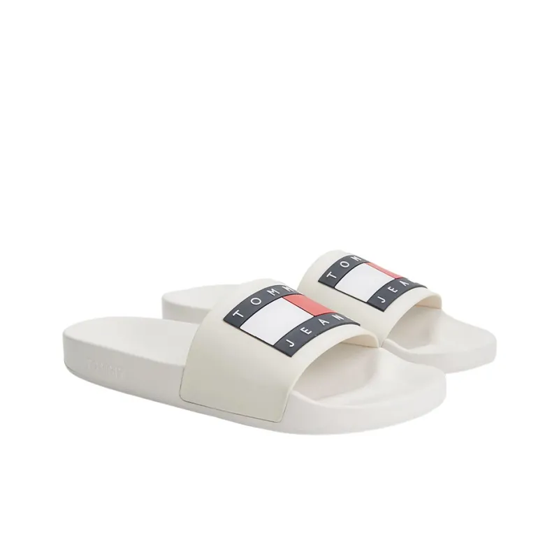 Tommy Hilfiger EVA Abrasion Resistant Slide Slippers Men's White Blue-1