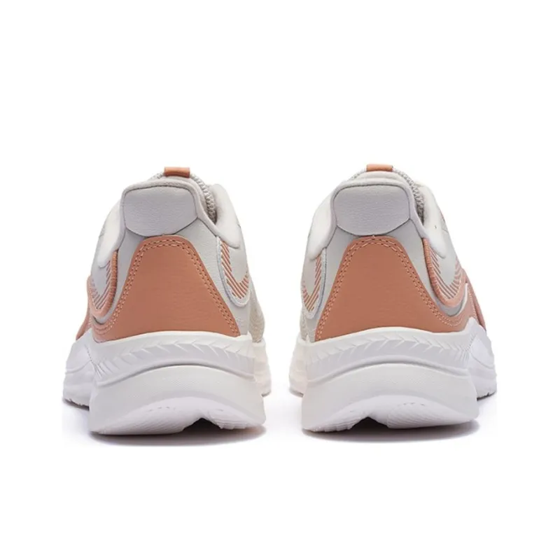 361° Slip Resistant And Breathable Low Top Running Shoes Women's Gray Orange-3