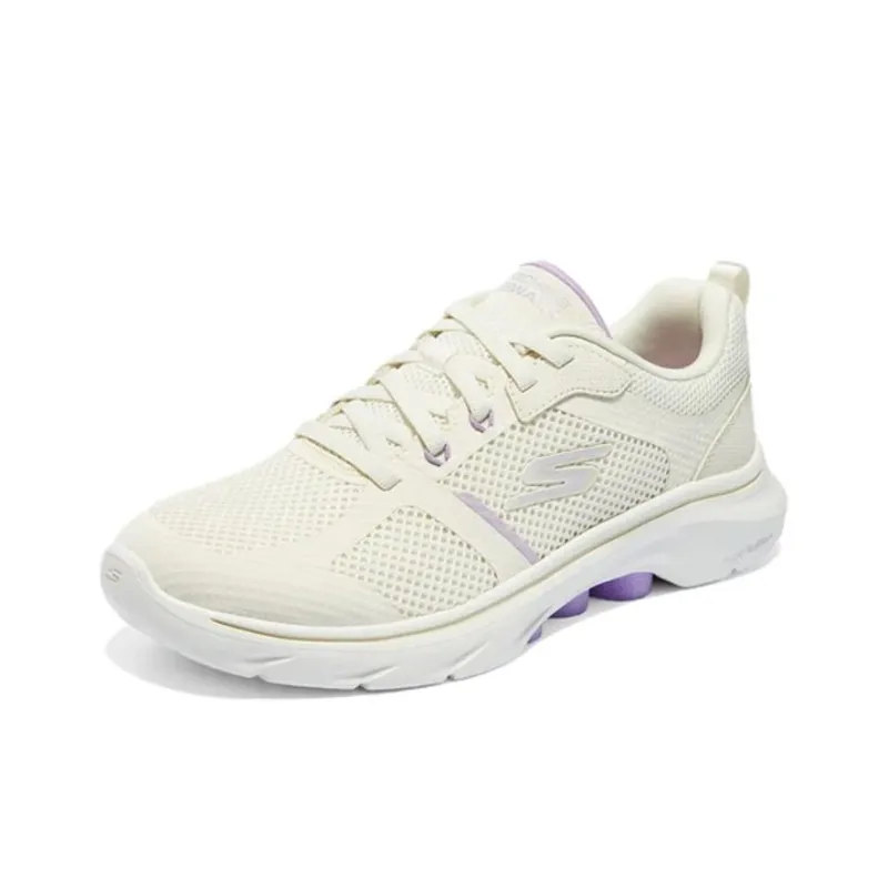 Skechers GO WALK 7 Slip Resistant Breathable Low Top Casual Running Shoes Women's Beige-1