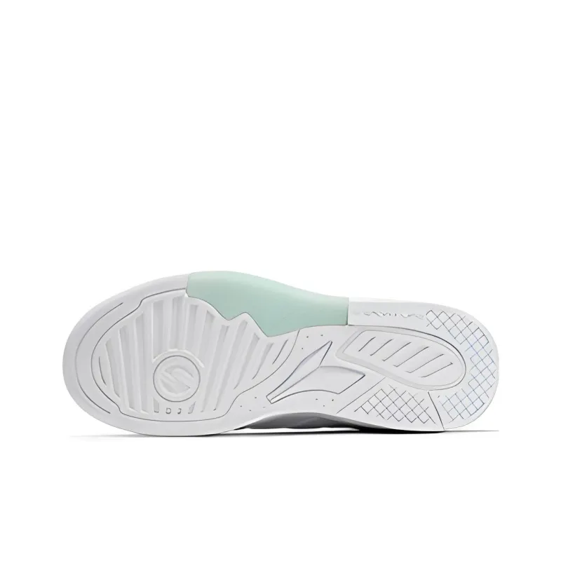 361° Thermal Slip Resistant And Abrasion Resistant High Top Winter Padded Skateboard Shoes White Blue-3