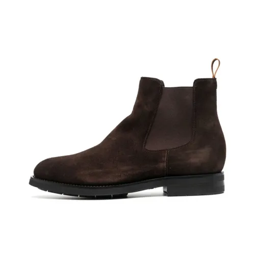 Santoni Suede Chelsea Boots