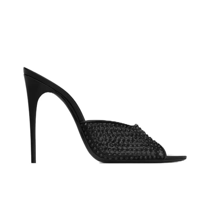 SAINT LAURENT Blonde Pointed Toe Sandals Women's-1