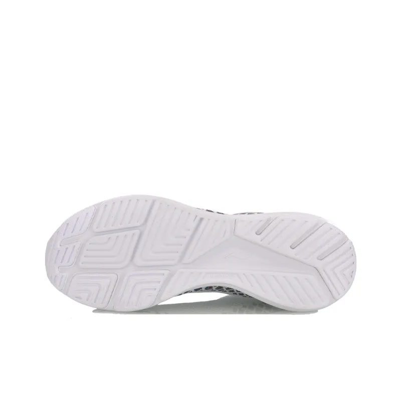 LiNing Cushioned Wear Resistant Lightweight Low Top Running Shoes Women's White Red-4
