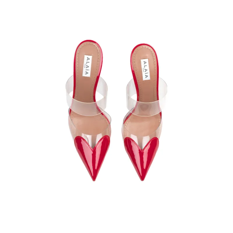 Alaia Wrap toe Slippers Women's Red-3