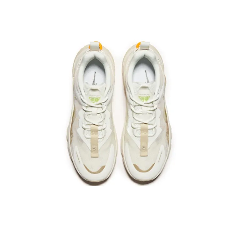 Erke Morning Mist Evening Mist Anti-Slip Wear-Resistant Low-Top Sports Casual Shoes White Brown-2