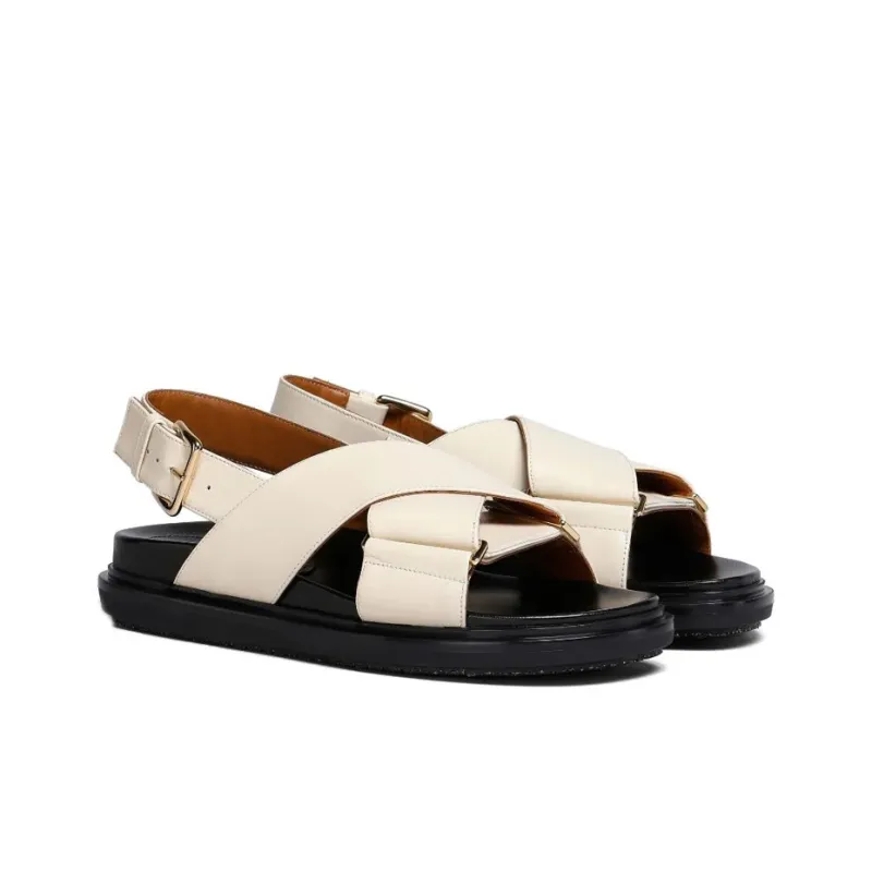 MARNI Logo Embossed Buckled Sandals Women's-1