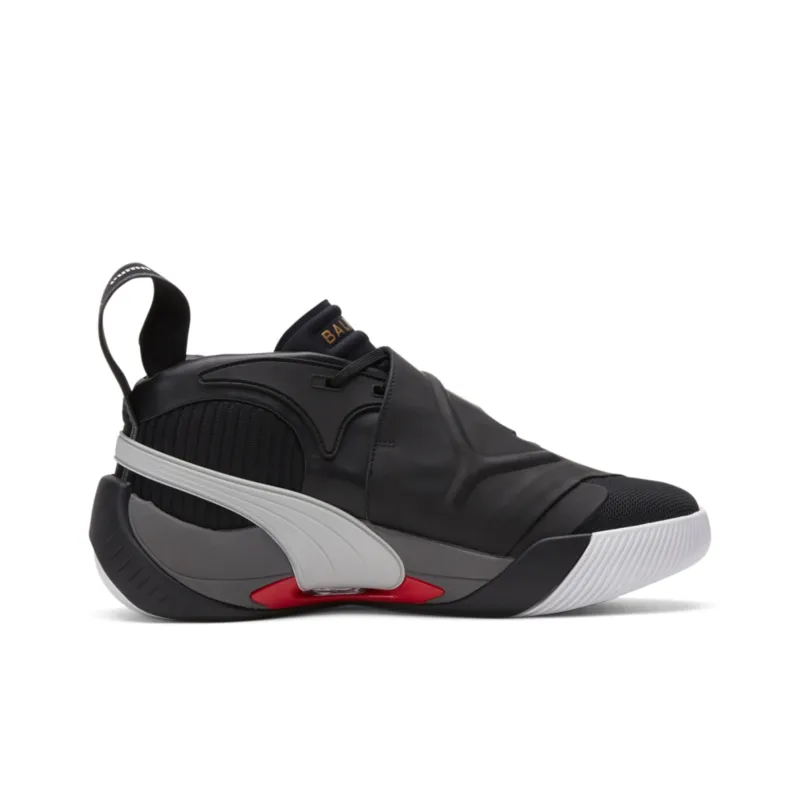 PUMA X Balmain Court Black High Risk Red-1
