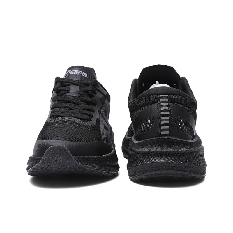 CENPIN Cushioning, Abrasion Resistant, Slip Resistant Low Top Full Length Carbon Plate Running Shoes Unisex Black-3