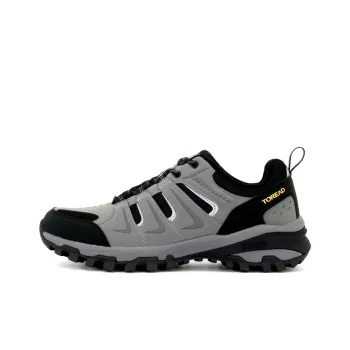 TOREAD Slip Resistant Cushioning Abrasion Resistant Low Top Outdoor Shoes Gray Black