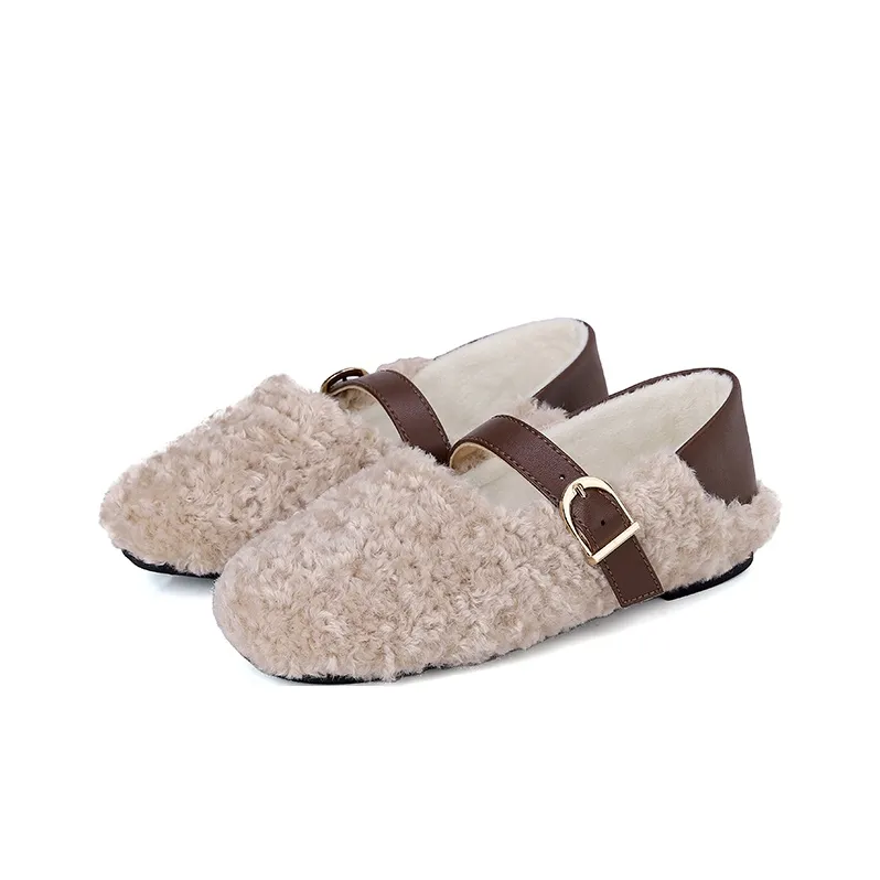 ACESC Gommino Loafers Women's Apricot-2