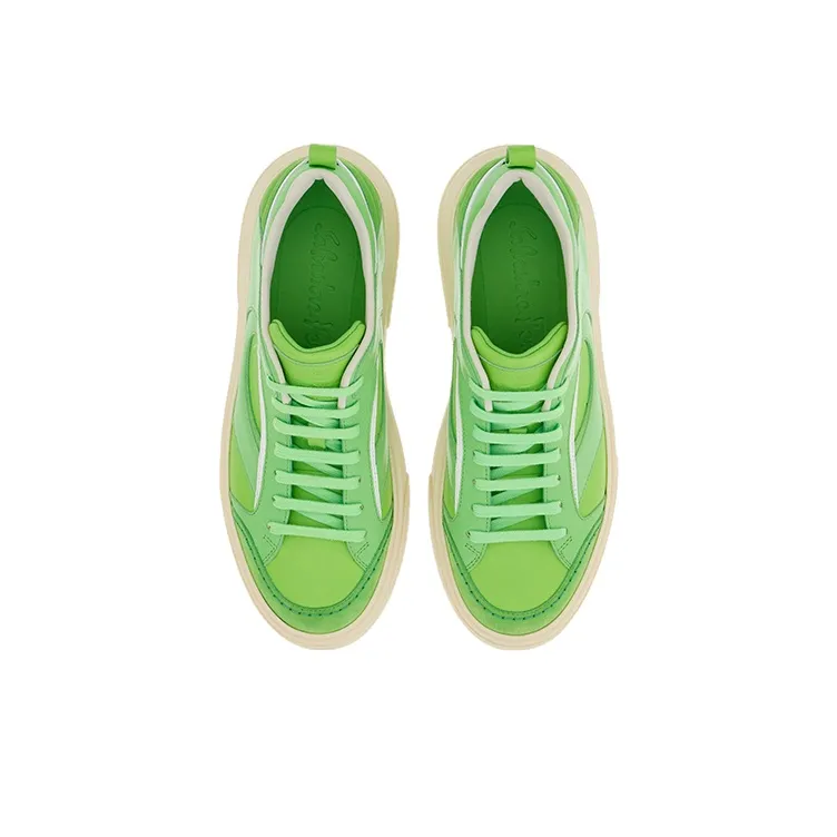 FERRAGAMO Stylish Skateboarding Shoes Men's Green-2